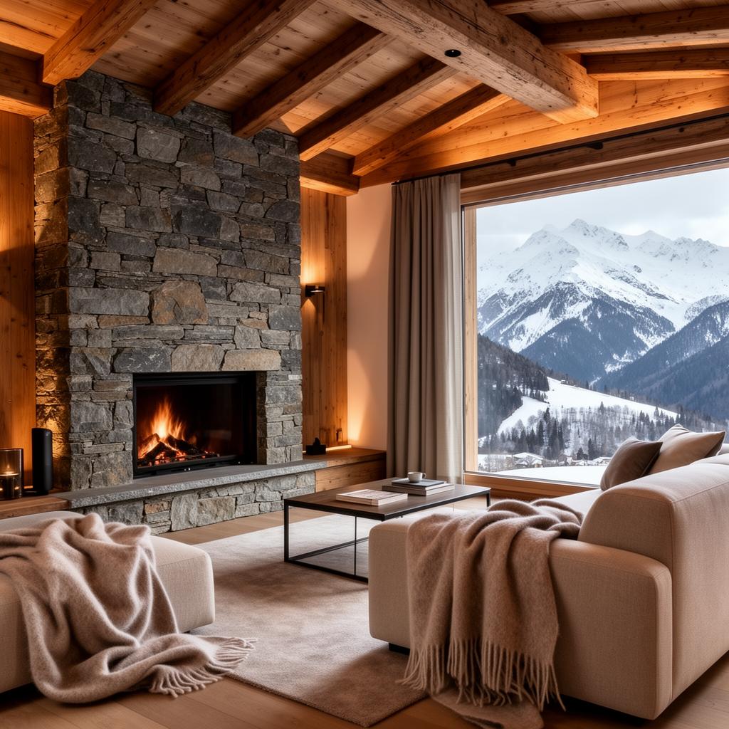 Interno chalet in Valle d'Aosta